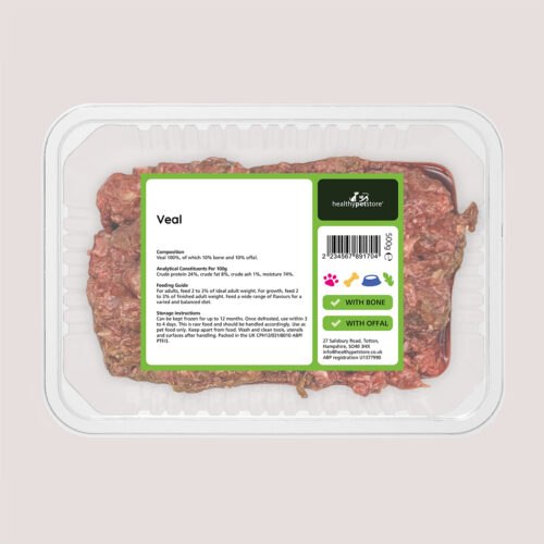 Raw Minced Veal With Bone & Offal 500g