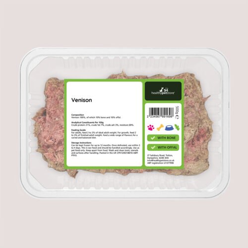 Raw Minced Venison With Bone & Offal 500g