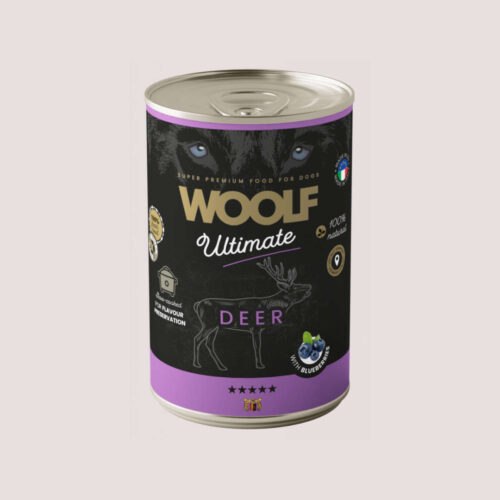 Woolf Ultimate Deer With Blueberry Wet Dog Food 400g