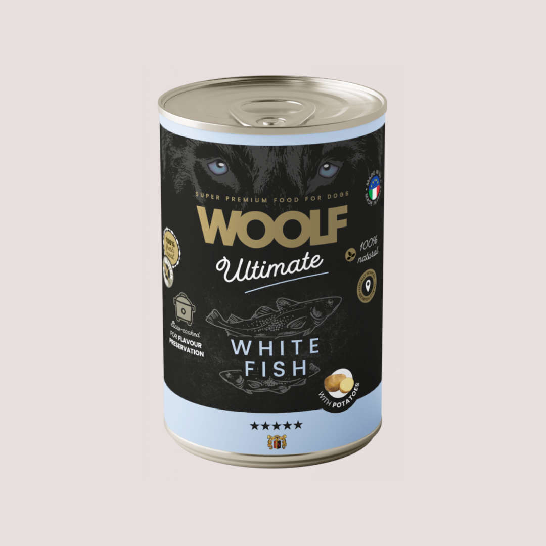 Woolf Ultimate White Fish With Potato Dog Wet Food 400g