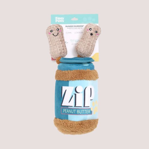ZippyPaws Bungee Burrow Peanut Butter Jar