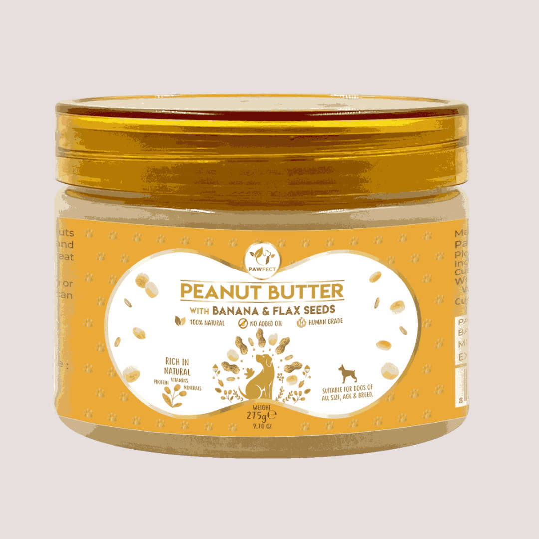 Pawfect Peanut Butter With Banana & Flax Seed For Dogs 275g