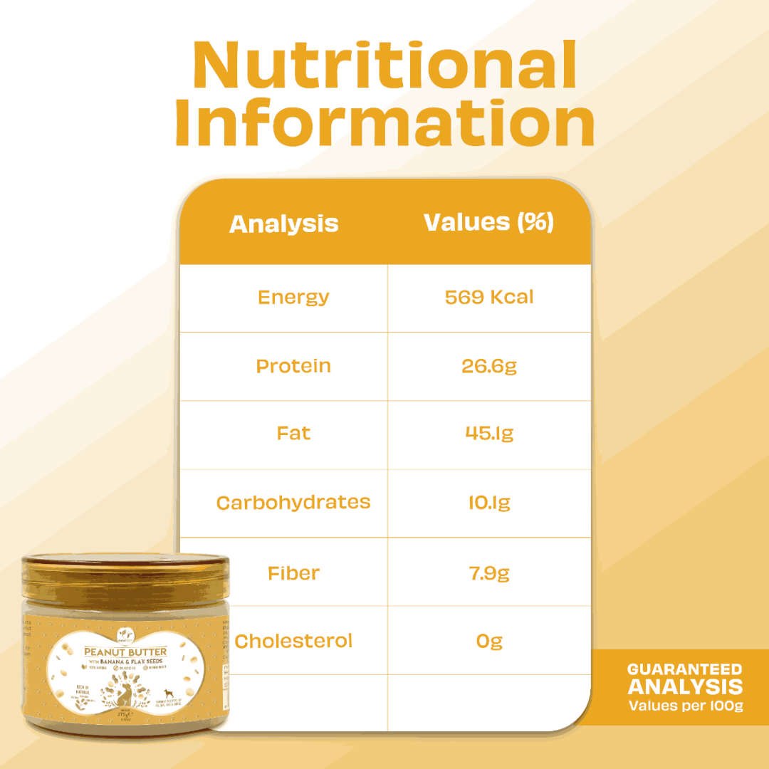 Pawfect Peanut Butter With Banana & Flax Seed For Dogs 275g