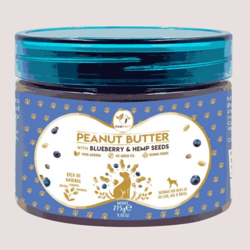 Pawfect Peanut Butter With Blueberry & Hemp Seed For Dogs 275g