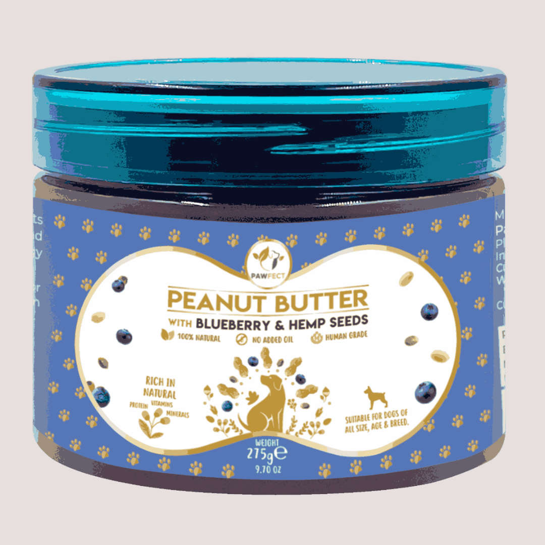 Pawfect Peanut Butter With Blueberry & Hemp Seed For Dogs 275g