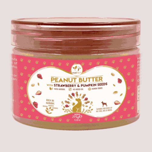 Pawfect Peanut Butter With Strawberry & Pumpkin For Dogs 275g