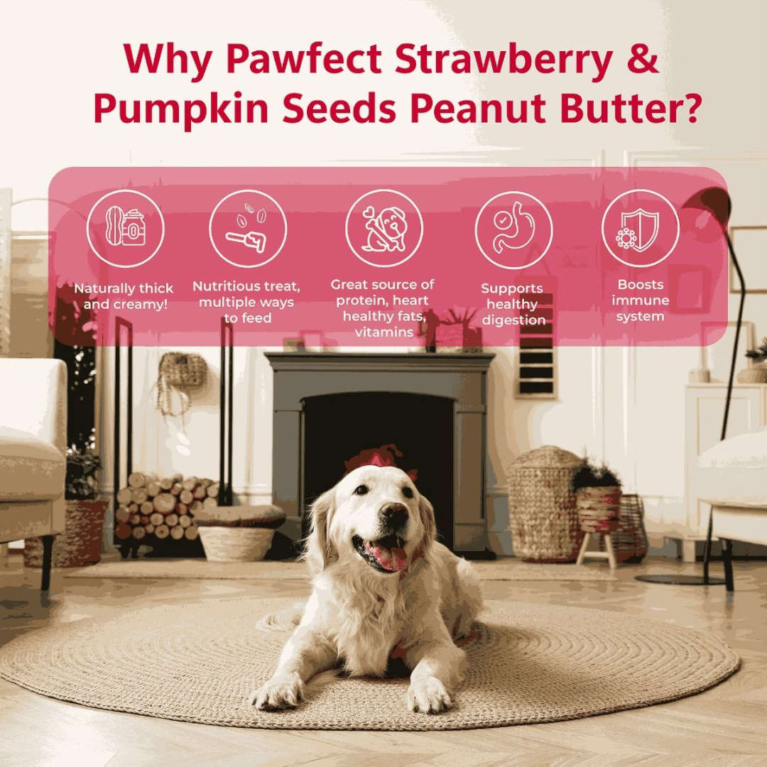 Pawfect Peanut Butter With Strawberry & Pumpkin For Dogs 275g