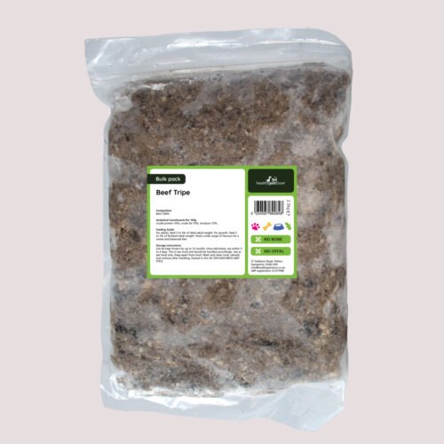 Raw Minced Beef Tripe No Bone & Offal 2.5kg Bulk