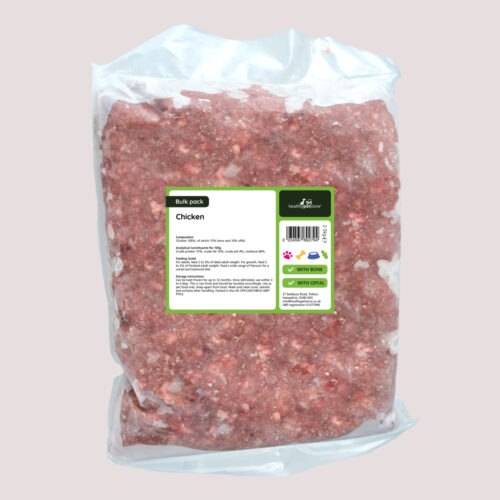Raw Minced Chicken With Bone & Offal 2.5kg Bulk