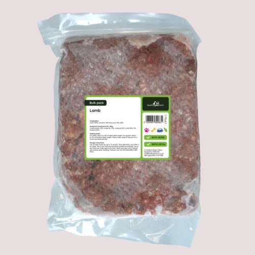 Raw Minced Lamb With Bone & Offal 2.5kg Bulk
