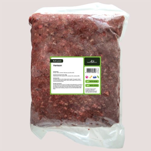 Raw Minced Venison With Bone & Offal 2.5kg Bulk