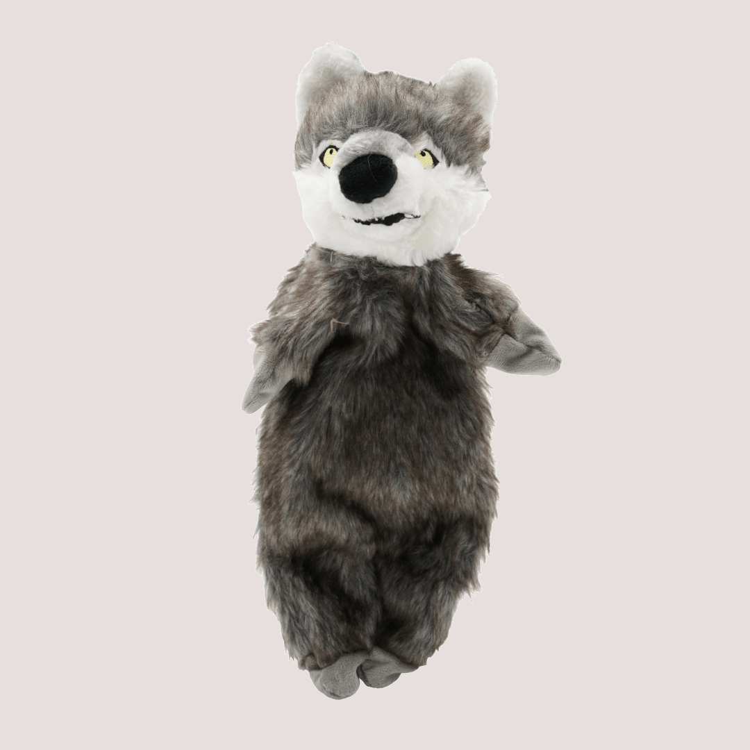 Tyrol Fuzz Wolf - Low Stuffing Dof Toy