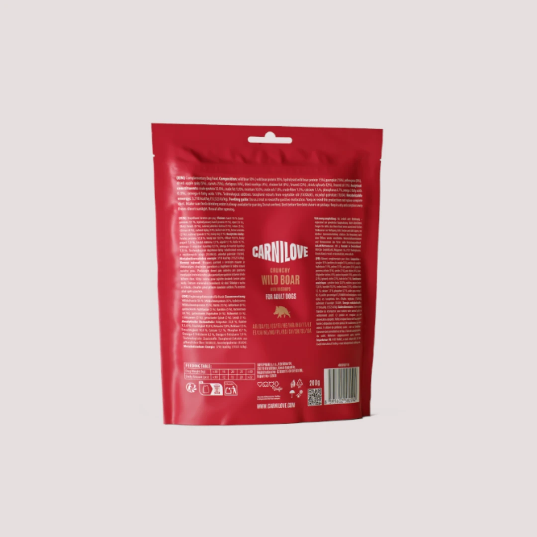 Carnilove Crunchy Wild Boar with Rosehips Dog Treats 200g
