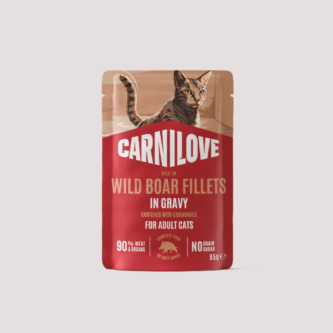 Carnilove Wild Boar & Chamomile Pouch Cat Food 85g