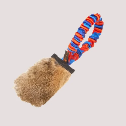 Tug-E-Nuff Rabbit Skin Pocket Bungee Squeaker