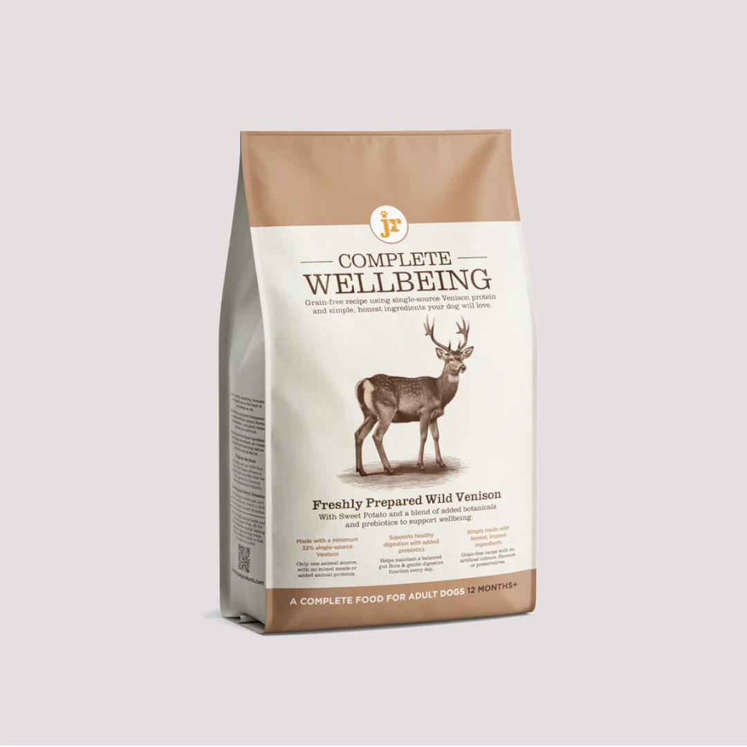 JR Wellbeing Venison Dry Dog Food 2kg