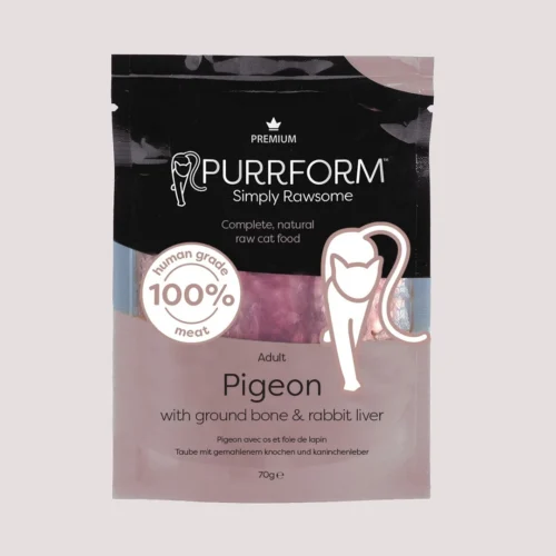 Purrform Pigeon Ground Bone & Rabbit Liver 70g