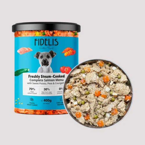 Fidelis Salmon Gently Cooked Dog Food 400g