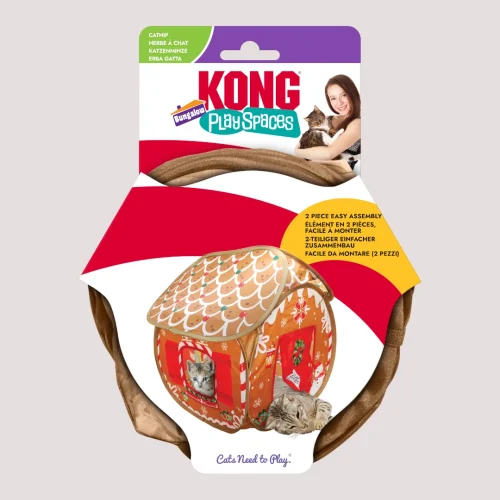KONG Holiday Gingerbread Cat Cave