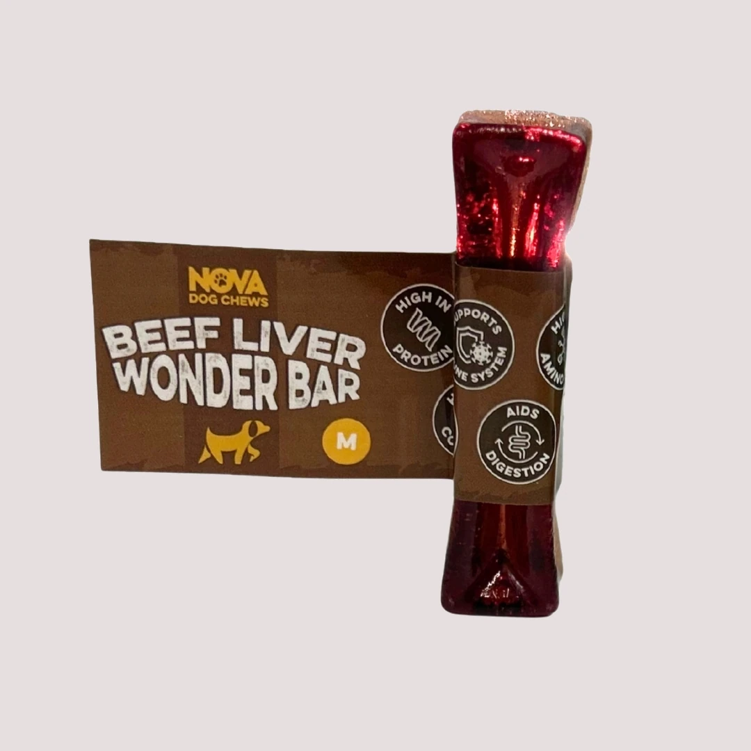 Nova Dog Chew Beef Liver Wonder Bar
