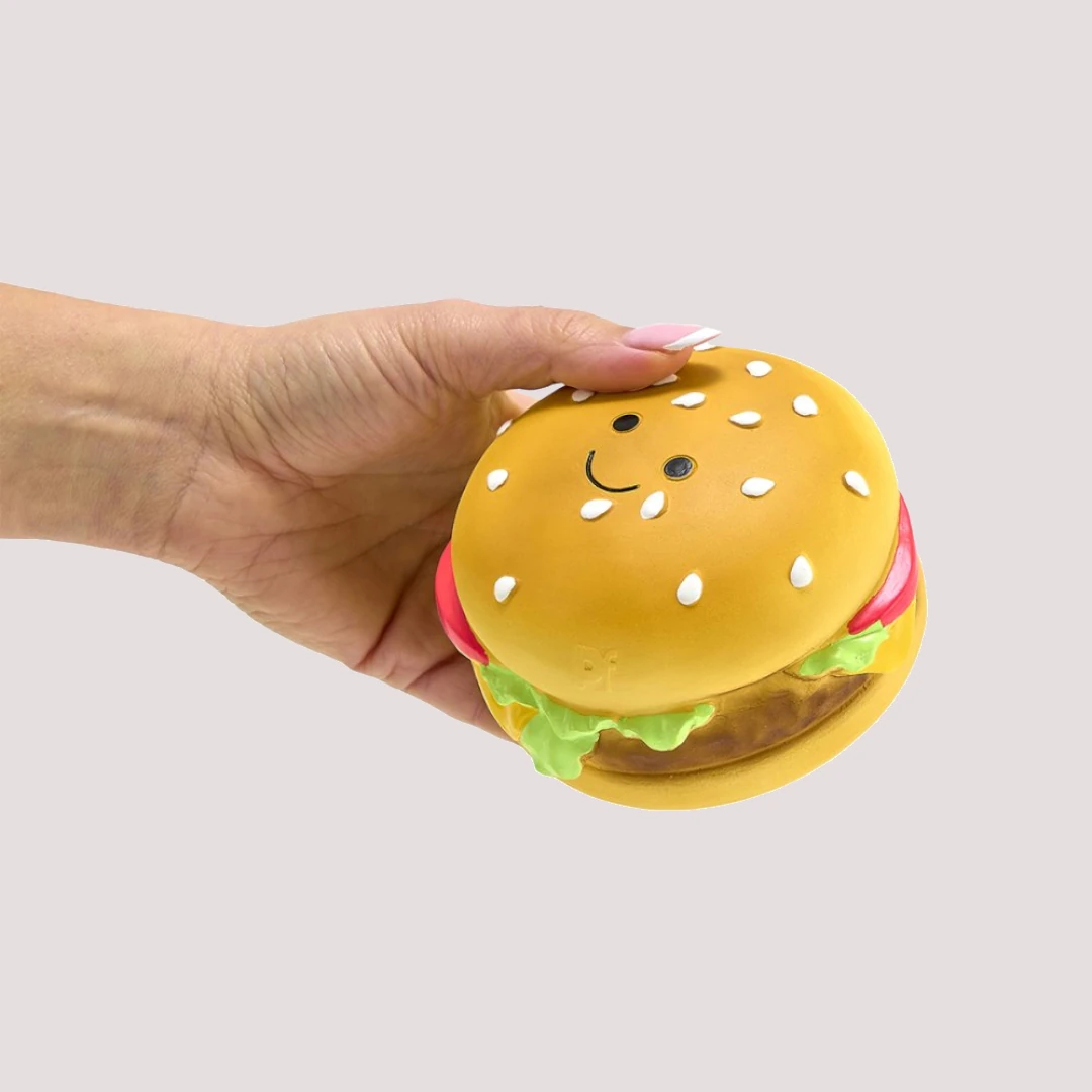PetFace Burger Latex Dog Toy