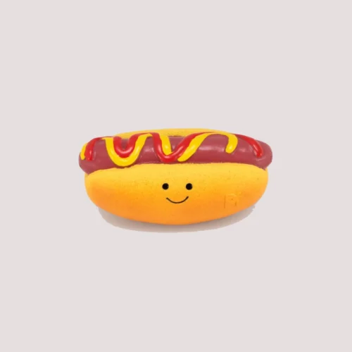 PetFace Hotdog Latex Dog Toy