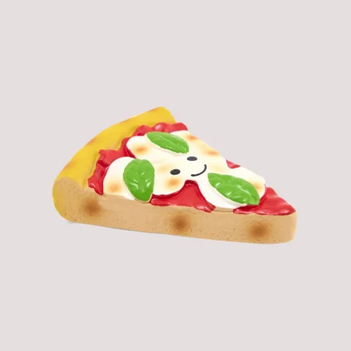 PetFace Pizza Slice Latex Dog Toy