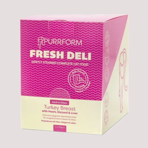 Purrform Fresh Deli Turkey Breast Cat Food Box 7x70g